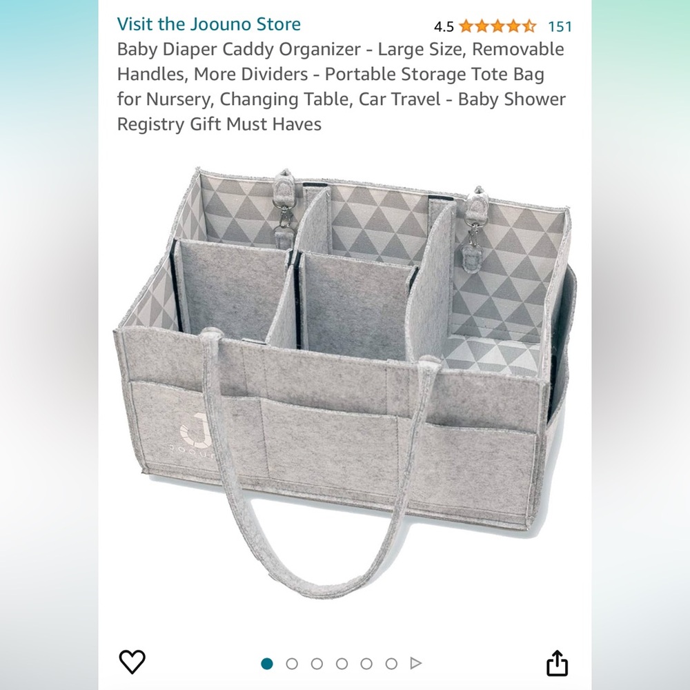 Joouno diaper caddy organizer